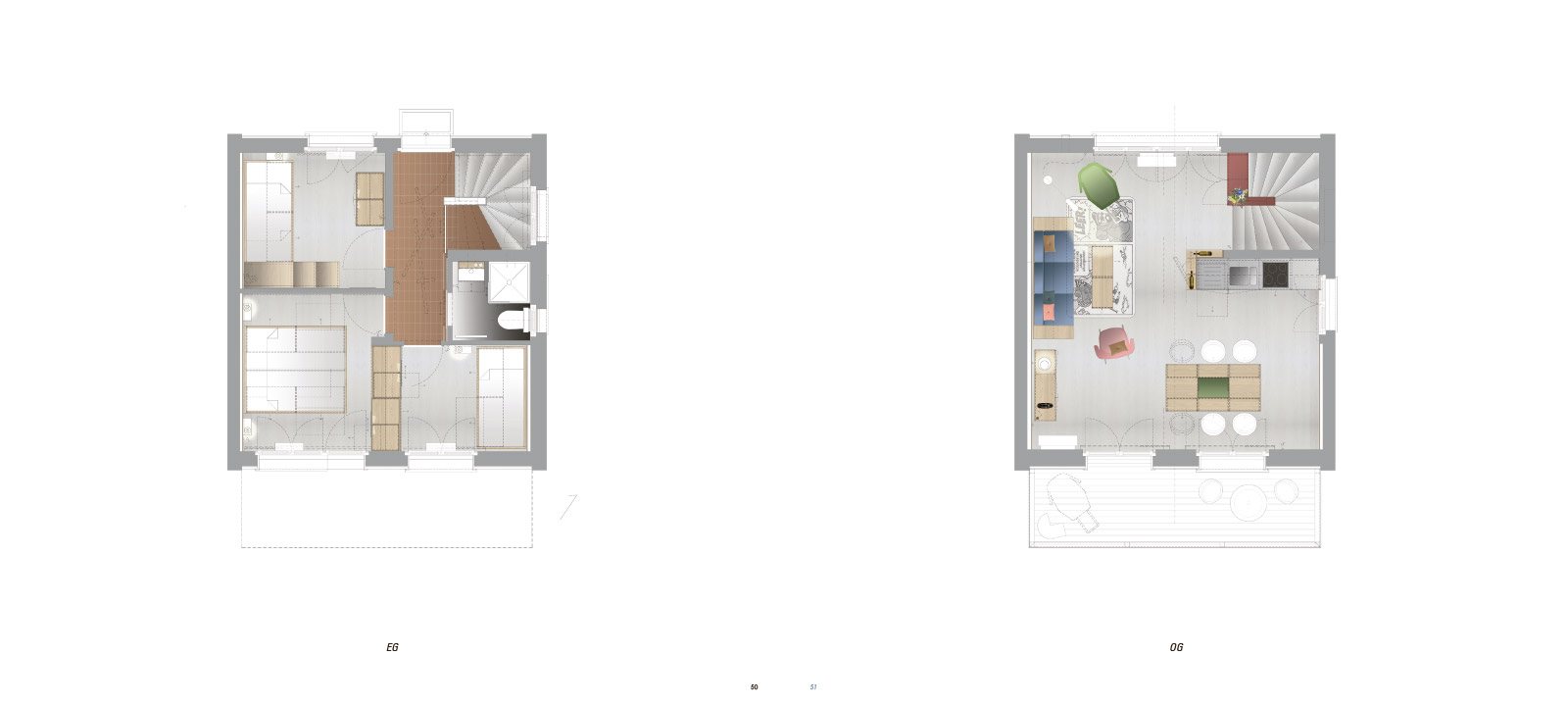 Saas Fee, Innenarchitektur, Ferienhaus, Möbeldesign, Signaletik